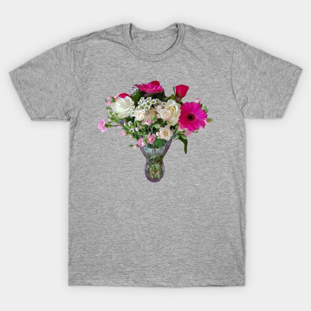 Flowers in a Vase Floral Photo T-Shirt by ellenhenryart